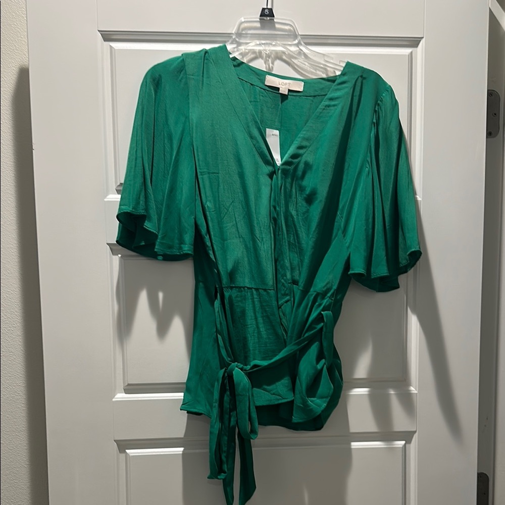 Green Wrap Top